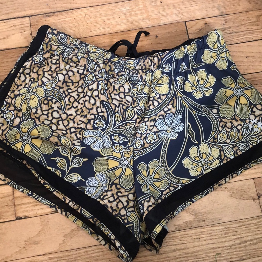 ~ without walls tropical shorts w/ mesh detail ~